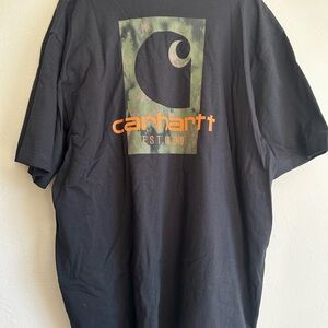 Carhartt Black and Green Graphic Loose Tee (Tall)